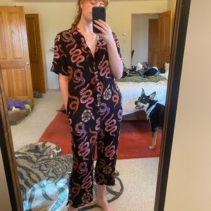 Farm Rio snake jumpsuit